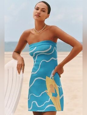 Celandine Strapless Sweater Dress